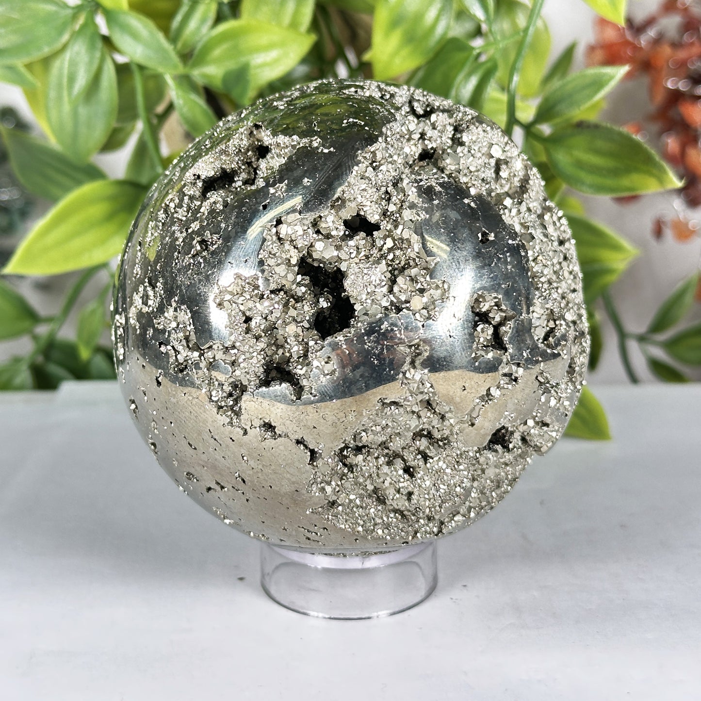 Polished Pyrite Sphere - Gem Avenue Retail