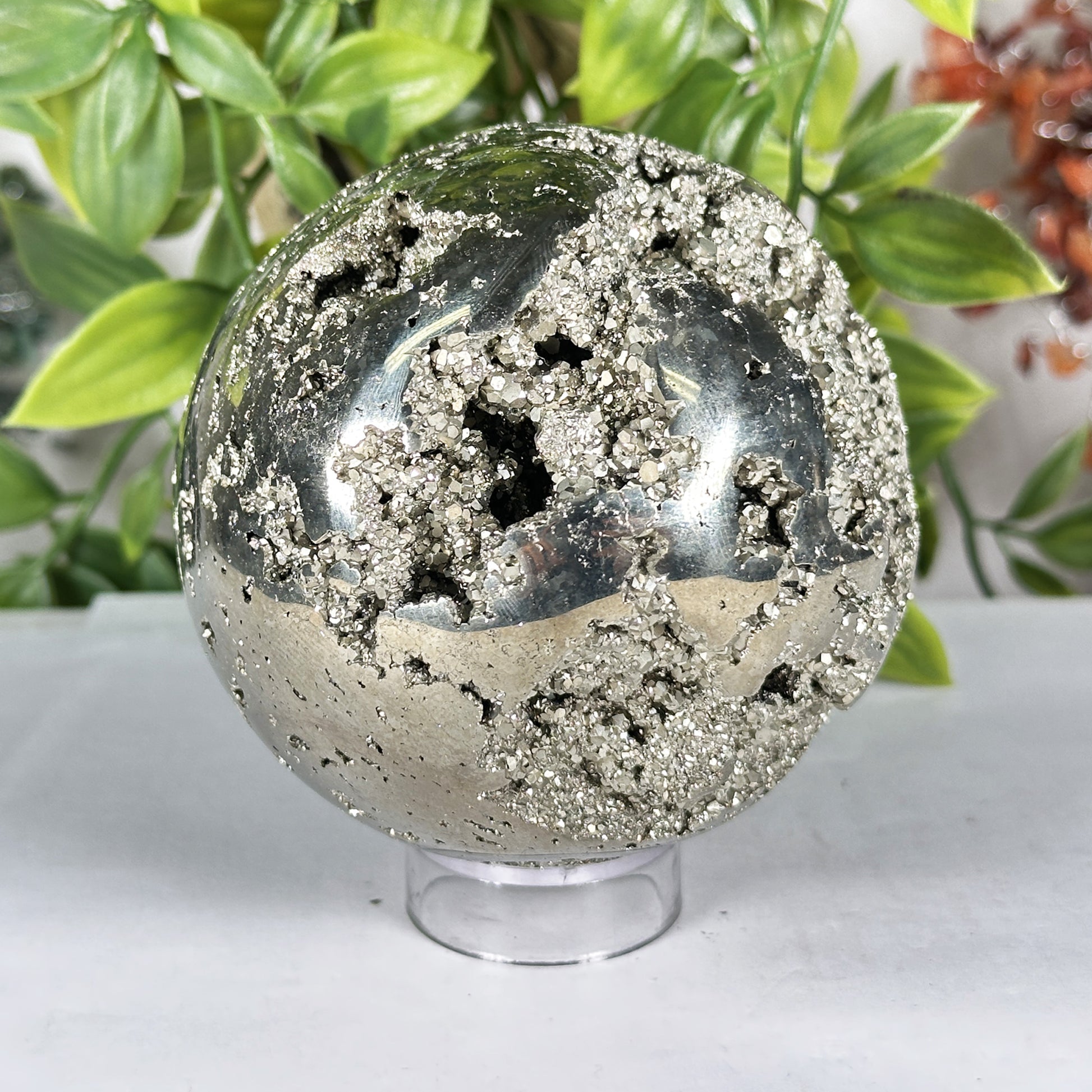 Polished Pyrite Sphere - Gem Avenue Retail