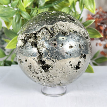 Polished Pyrite Sphere - Gem Avenue Retail