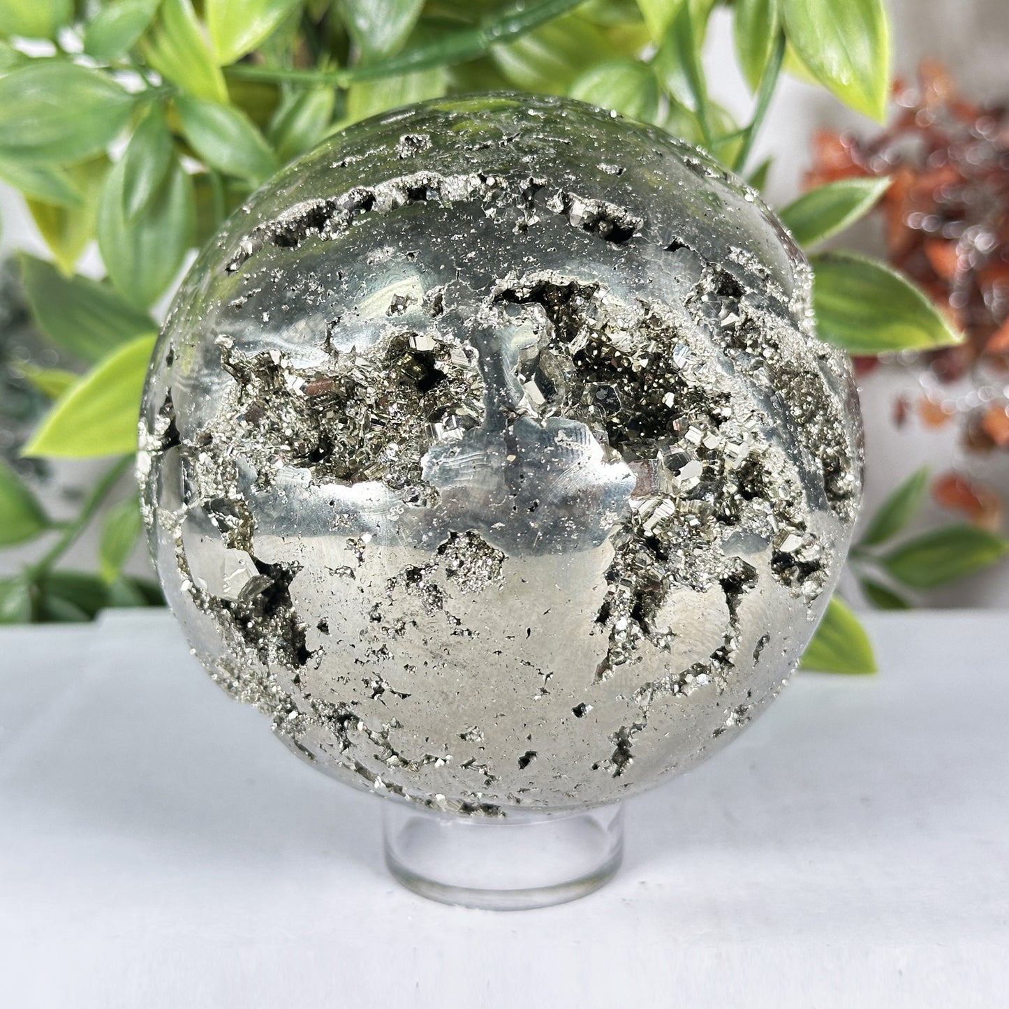 Polished Pyrite Sphere - Gem Avenue Retail