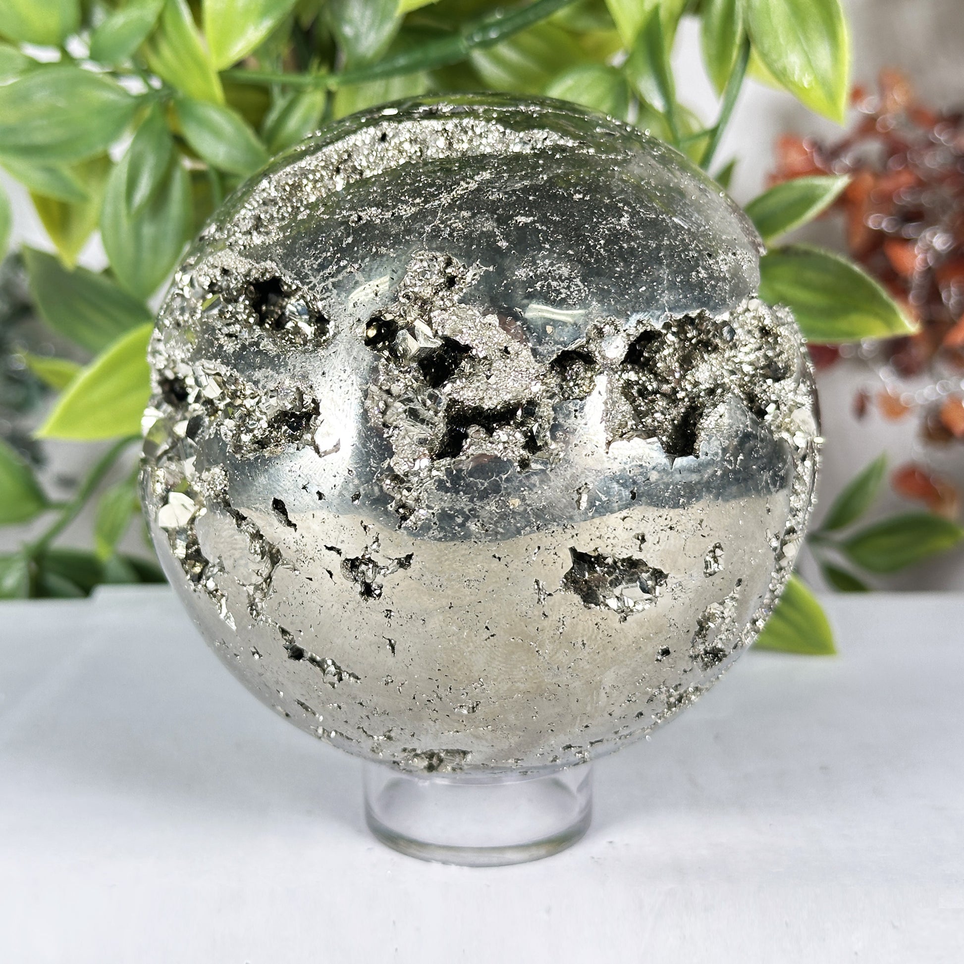 Polished Pyrite Sphere - Gem Avenue Retail