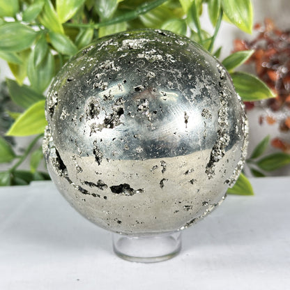 Polished Pyrite Sphere - Gem Avenue Retail