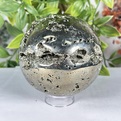 Polished Pyrite Sphere - Gem Avenue Retail