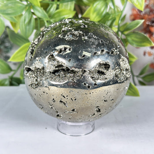 Polished Pyrite Sphere - Gem Avenue Retail