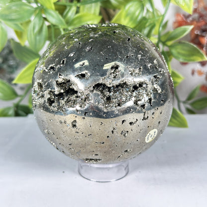 Polished Pyrite Sphere - Gem Avenue Retail
