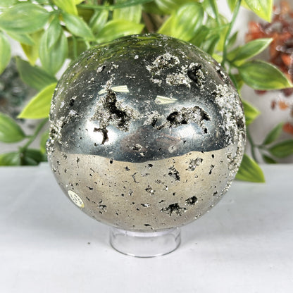 Polished Pyrite Sphere - Gem Avenue Retail
