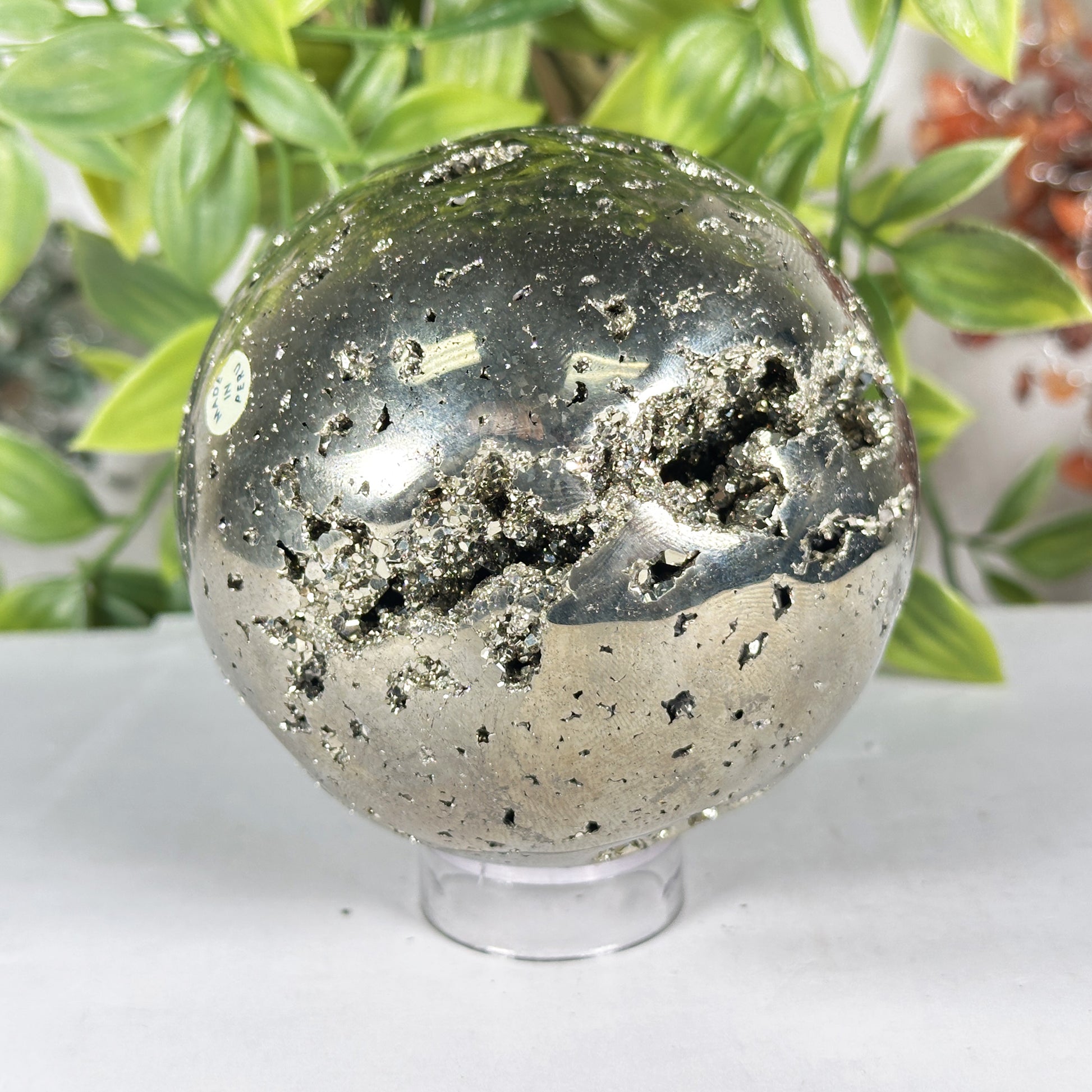 Polished Pyrite Sphere - Gem Avenue Retail