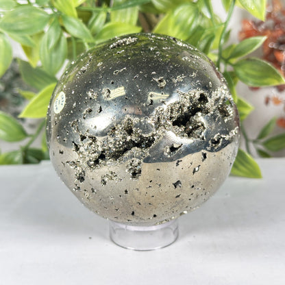 Polished Pyrite Sphere - Gem Avenue Retail