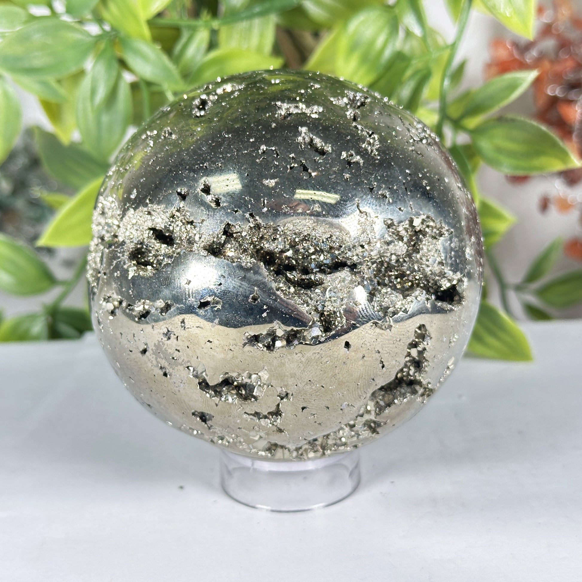 Polished Pyrite Sphere - Gem Avenue Retail