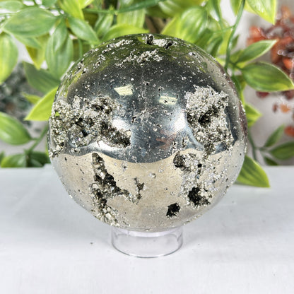 Polished Pyrite Sphere - Gem Avenue Retail