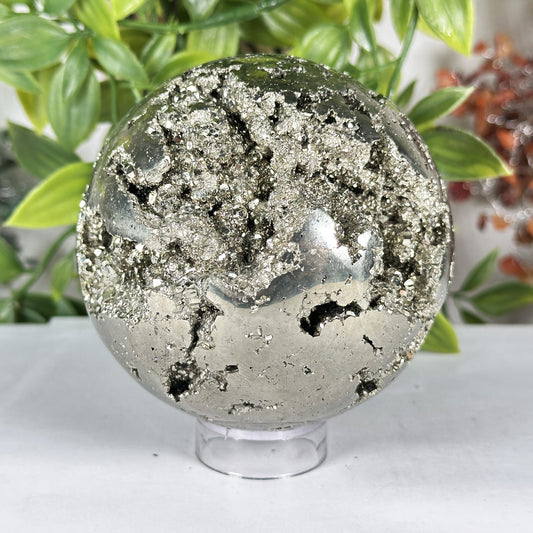 Polished Pyrite Sphere - Gem Avenue Retail