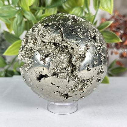 Polished Pyrite Sphere - Gem Avenue Retail