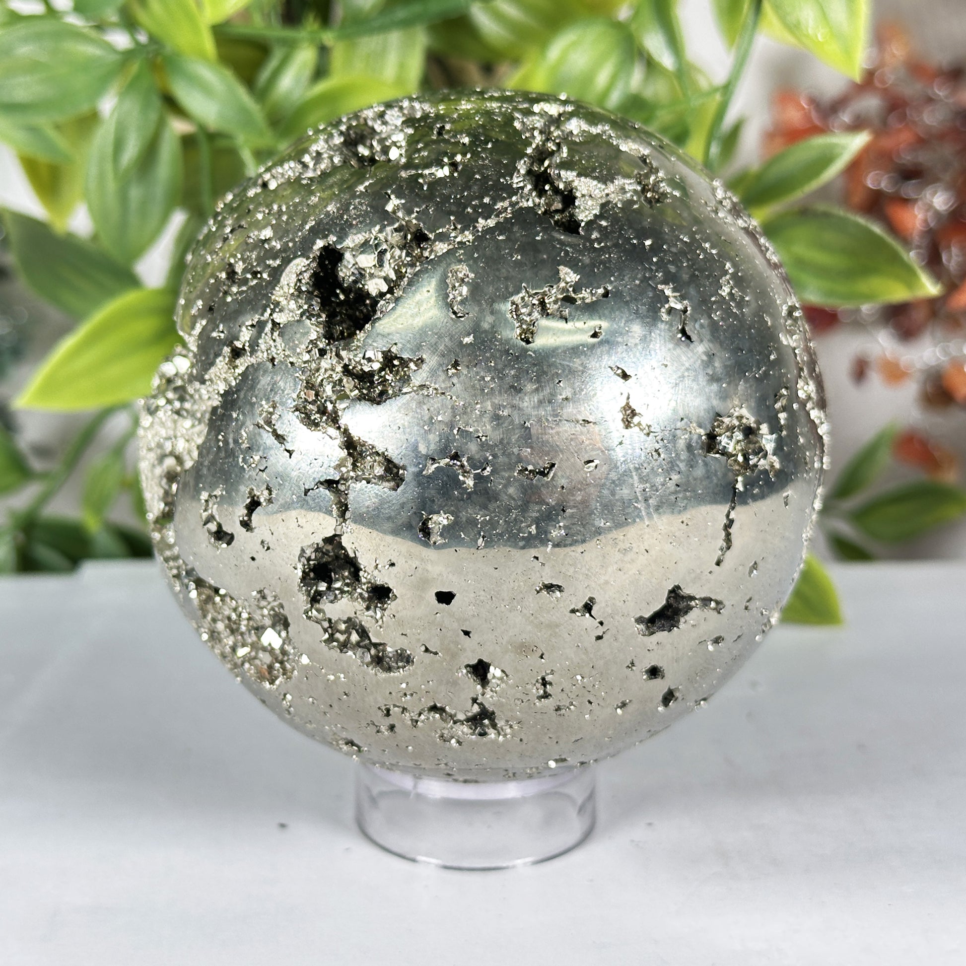Polished Pyrite Sphere - Gem Avenue Retail
