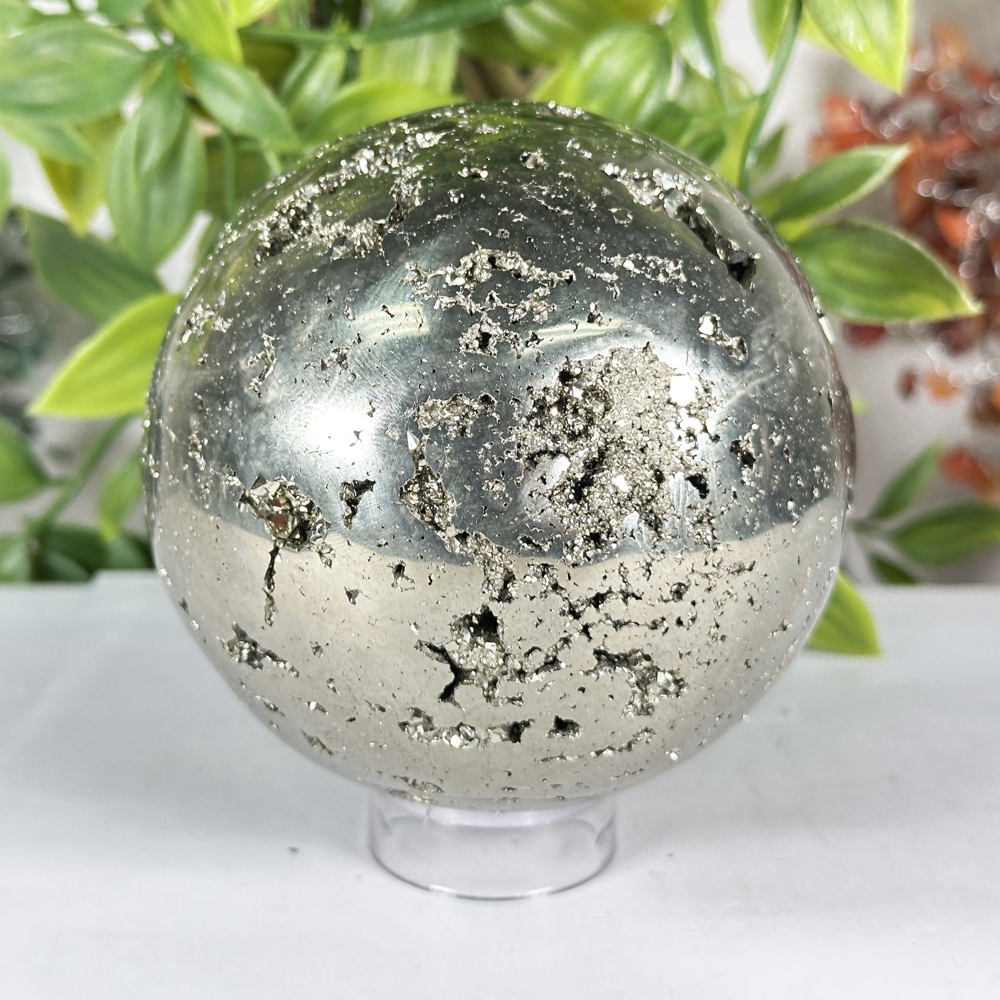 Polished Pyrite Sphere - Gem Avenue Retail