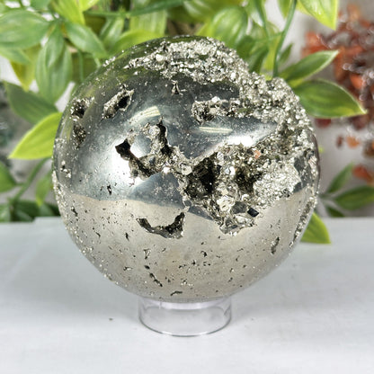 Polished Pyrite Sphere - Gem Avenue Retail
