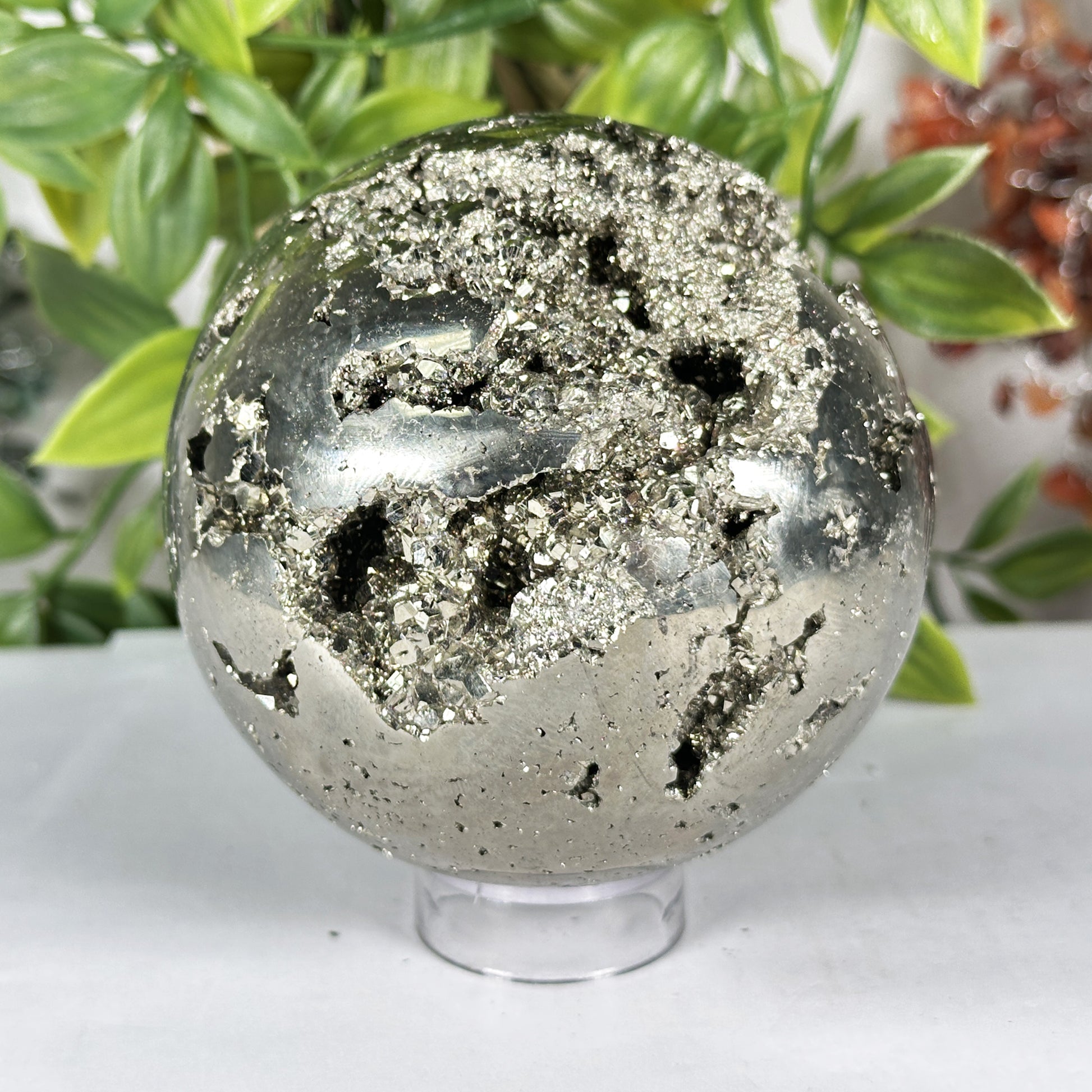 Polished Pyrite Sphere - Gem Avenue Retail