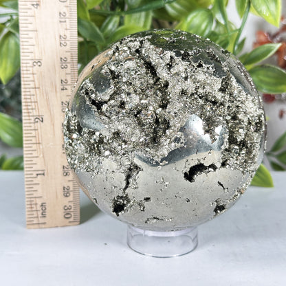 Polished Pyrite Sphere - Gem Avenue Retail