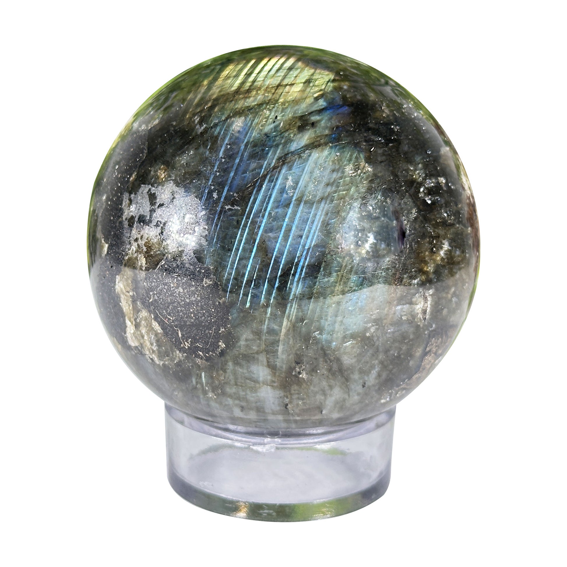 Polished Labradorite Crystal Sphere - Gem Avenue Retail