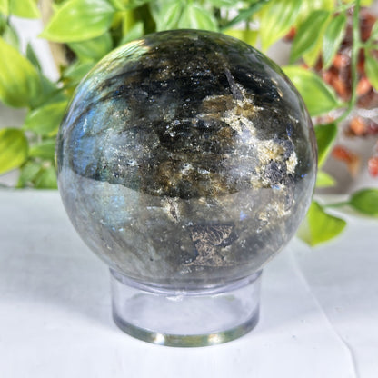 Polished Labradorite Crystal Sphere - Gem Avenue Retail