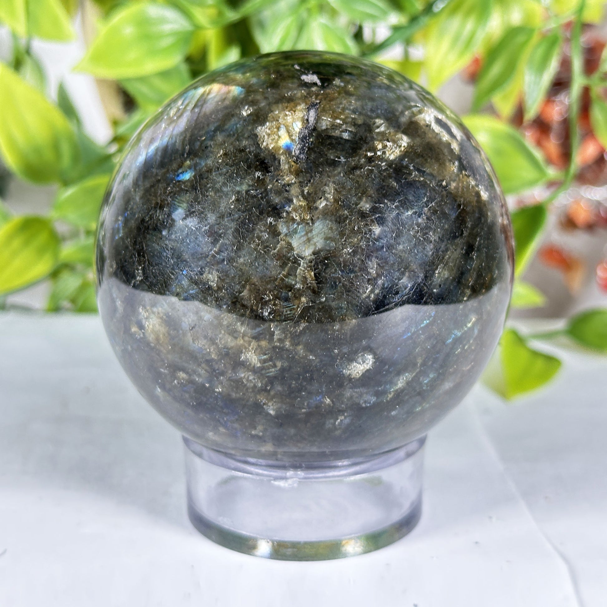 Polished Labradorite Crystal Sphere - Gem Avenue Retail