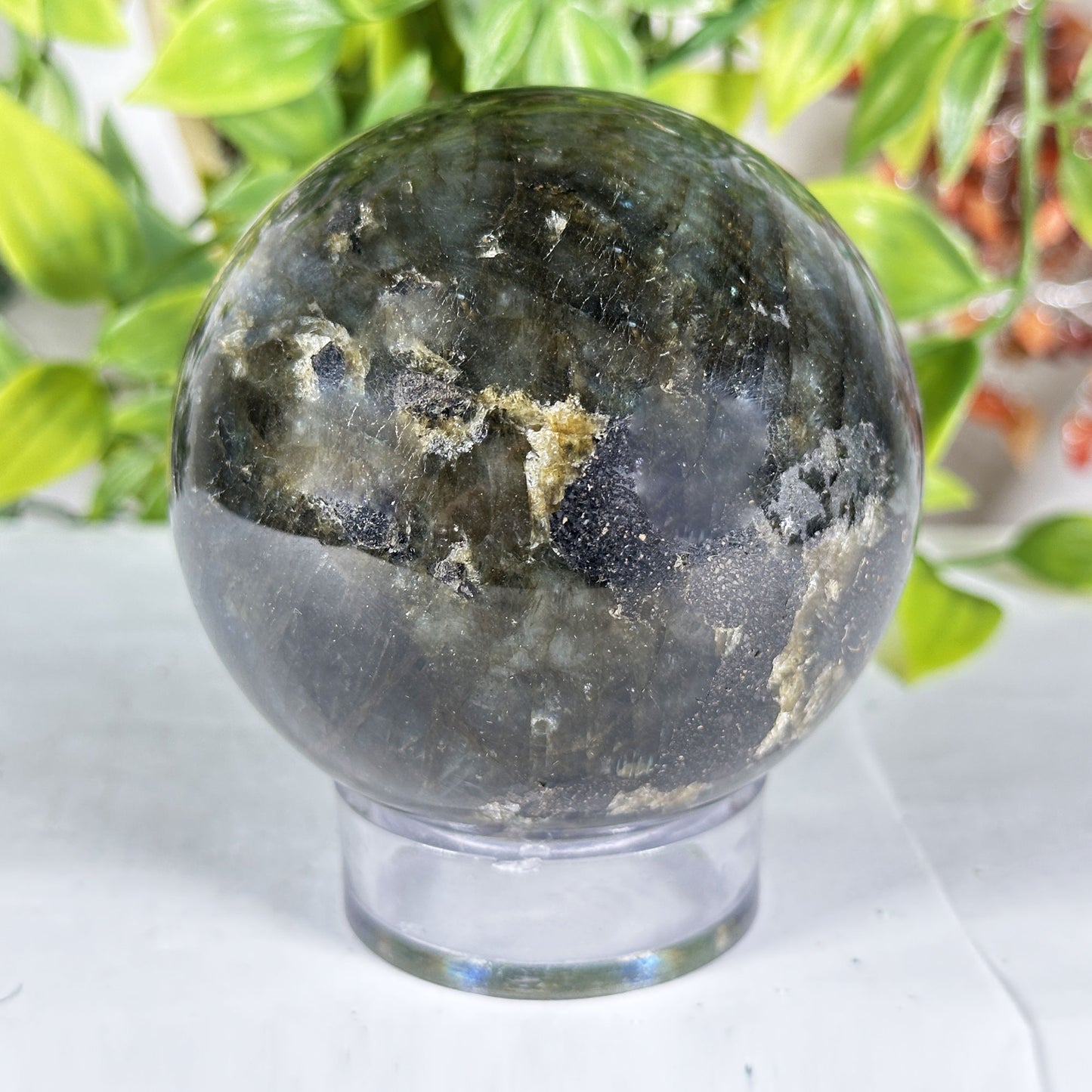 Polished Labradorite Crystal Sphere - Gem Avenue Retail