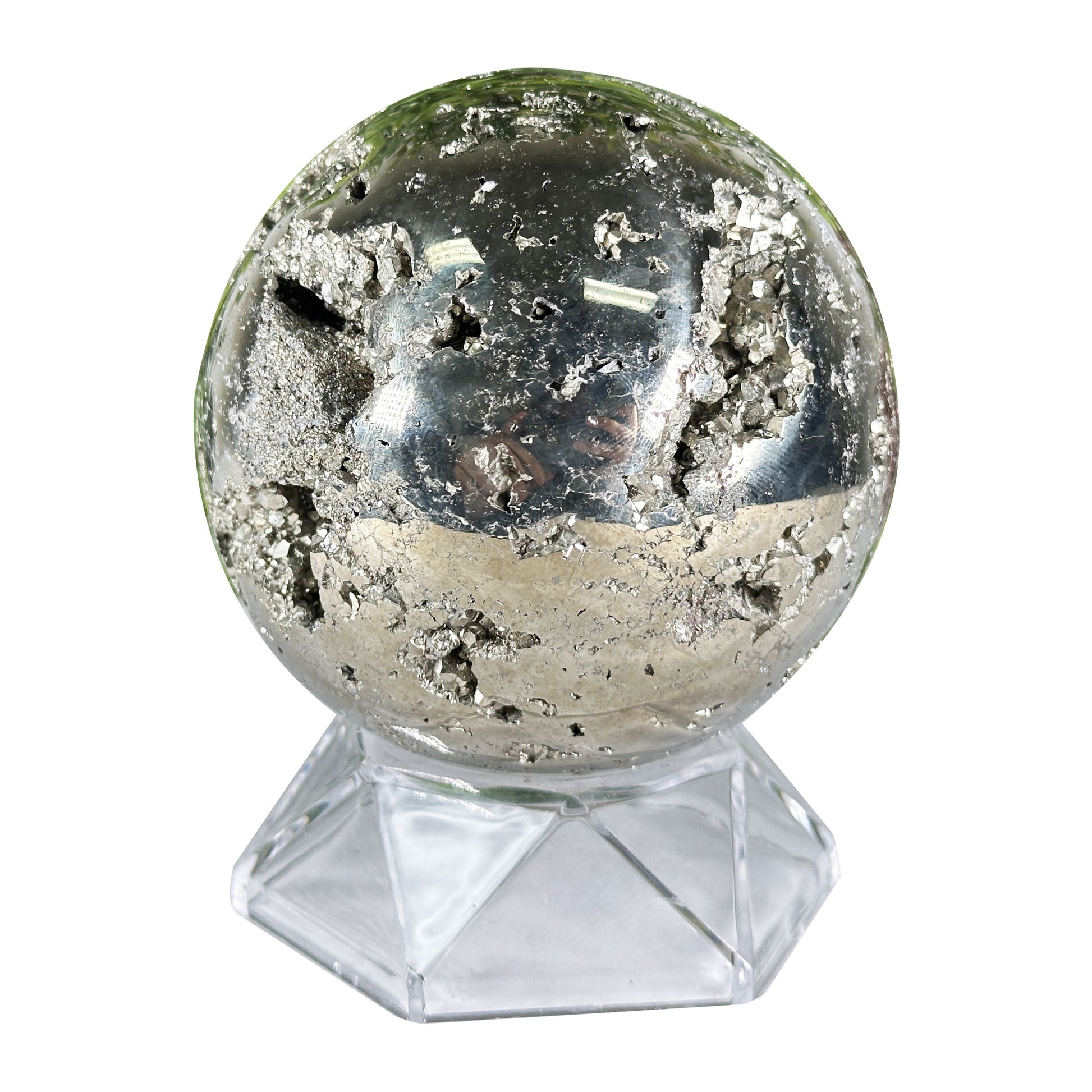 Polished Pyrite Crystal Sphere - Gem Avenue Retail
