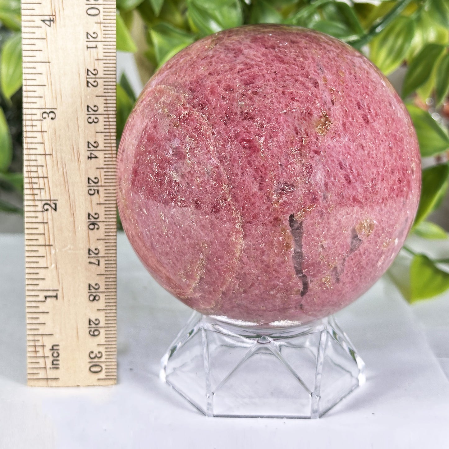 Polished Rhodonite Sphere - Gem Avenue Retail