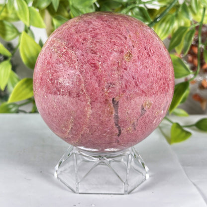 Polished Rhodonite Sphere - Gem Avenue Retail