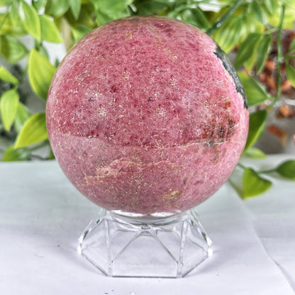 Polished Rhodonite Sphere - Gem Avenue Retail