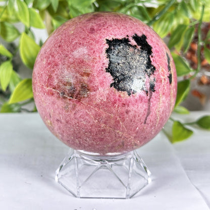 Polished Rhodonite Sphere - Gem Avenue Retail