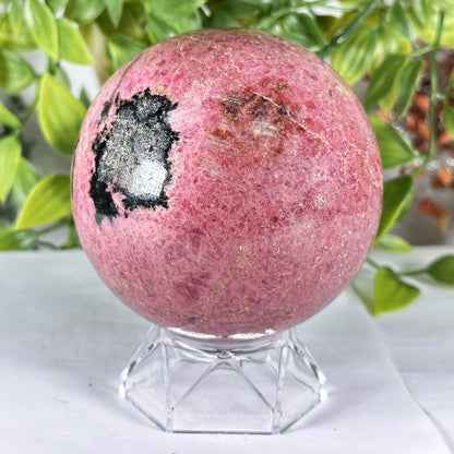 Polished Rhodonite Sphere - Gem Avenue Retail
