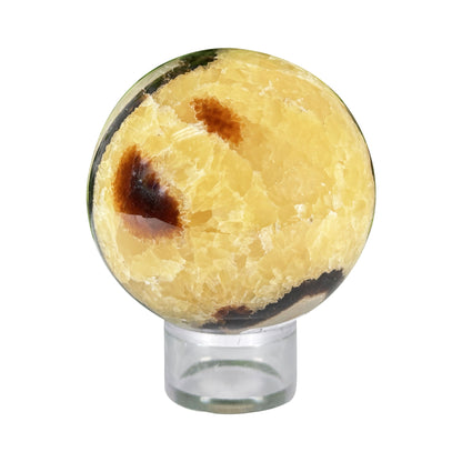 Polished Septarian Crystal Sphere - Gem Avenue Retail