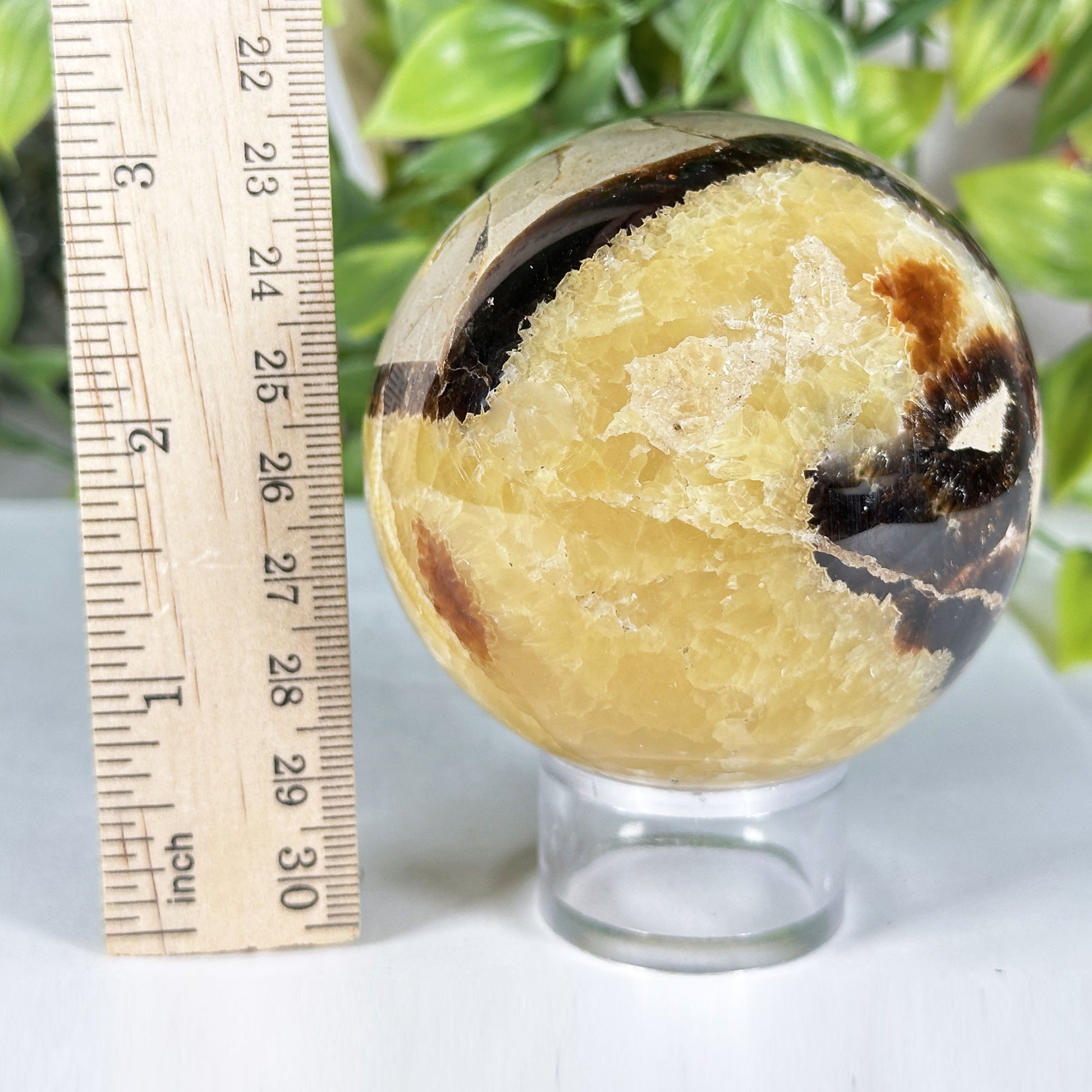 Polished Septarian Crystal Sphere - Gem Avenue Retail