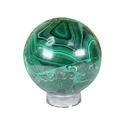 Malachite Crystal Sphere - Gem Avenue Retail 