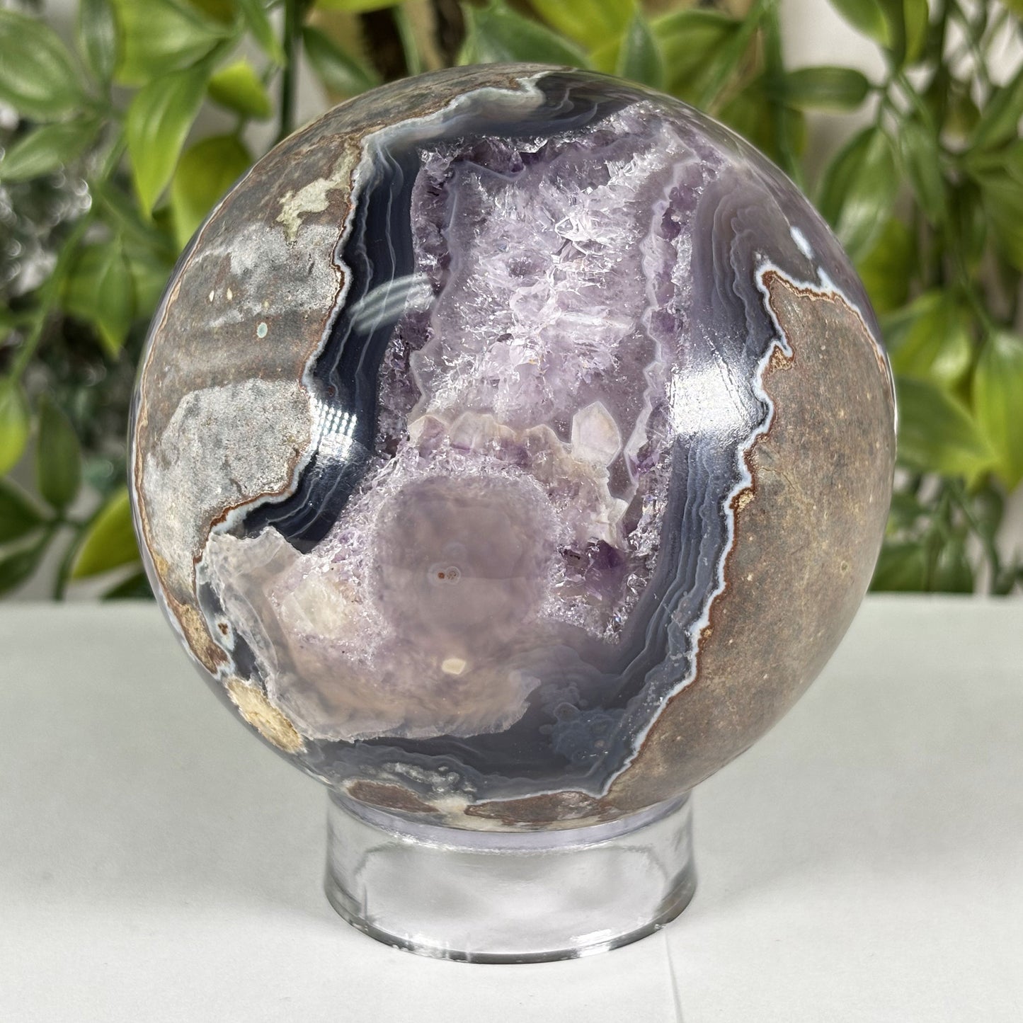 Amethyst Crystal Sphere - Gem Avenue Retail