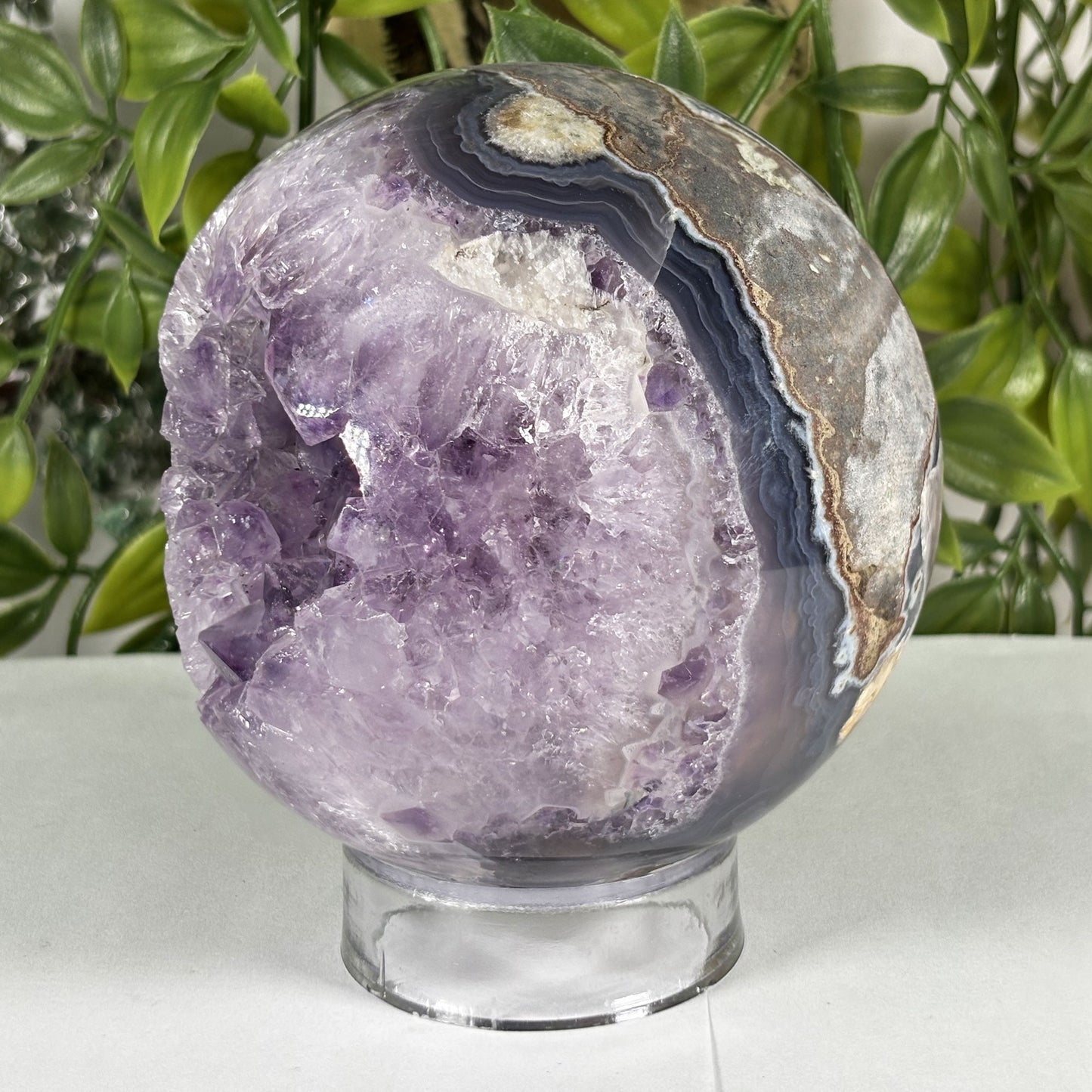 Amethyst Crystal Sphere - Gem Avenue Retail