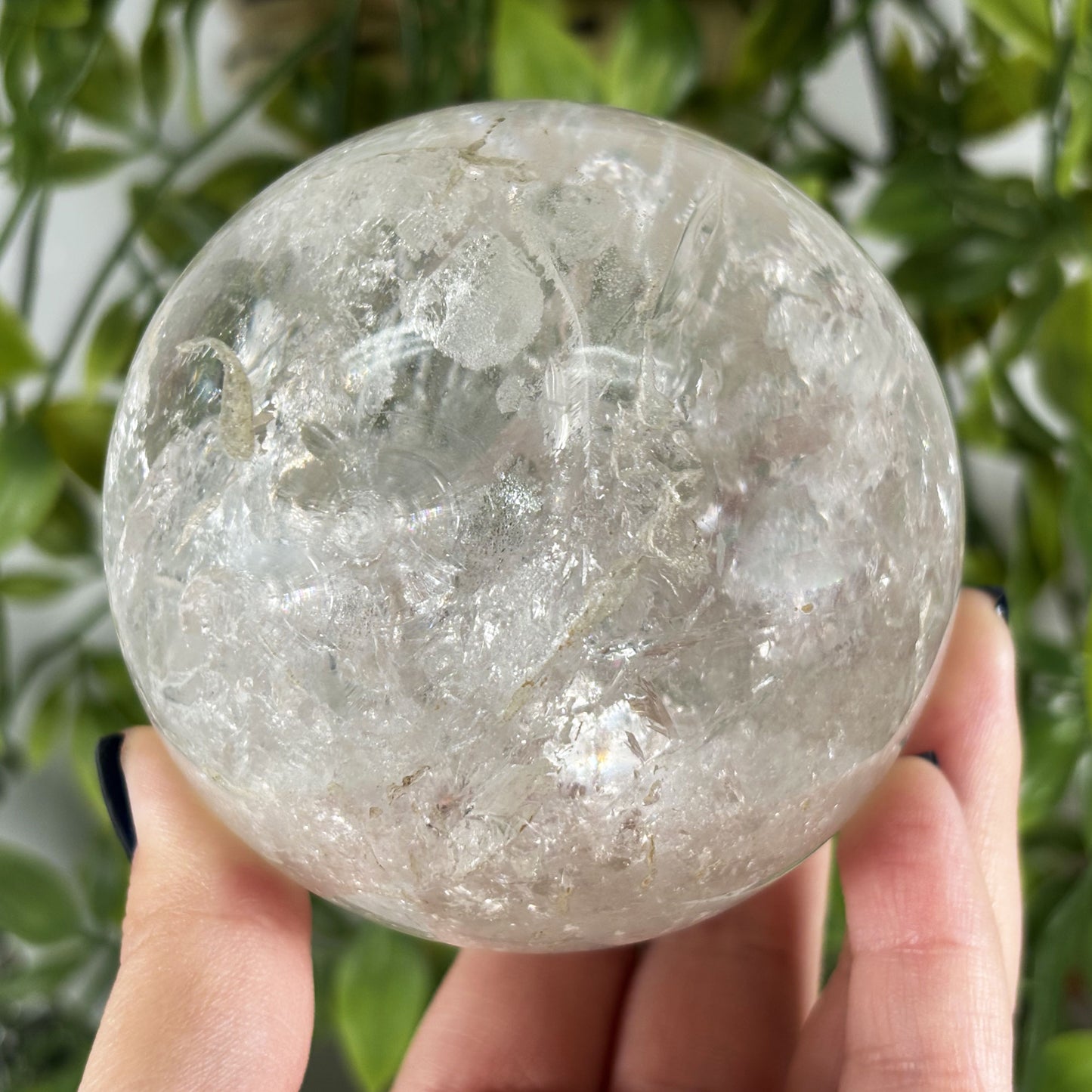 Clear Quartz Crystal Sphere - Gem Avenue Retail