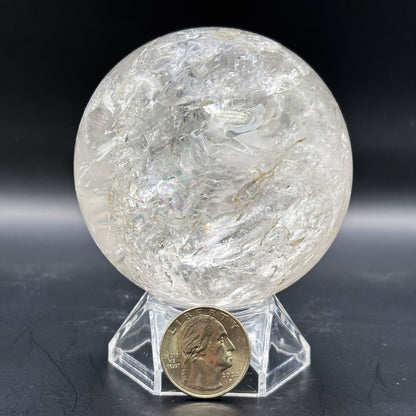 Clear Quartz Crystal Sphere - Gem Avenue Retail
