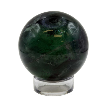 Natural Fluorite Crystal Sphere 2.5" Green Purple Gemstone - Gem Avenue Retail