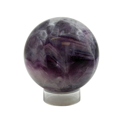 Purple Fluorite Crystal Sphere 2" Gemstone Specimen - Gem Avenue Retail