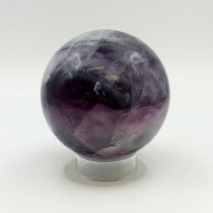 Purple Fluorite Crystal Sphere 2" Gemstone Specimen - Gem Avenue Retail