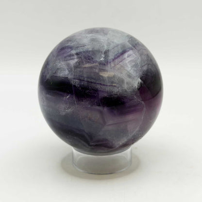 Purple Fluorite Crystal Sphere 2" Gemstone Specimen - Gem Avenue Retail