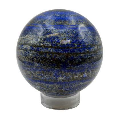Natural Lapis Lazuli Crystal Sphere 3" Gemstone Display Specimen - Gem Avenue Retail