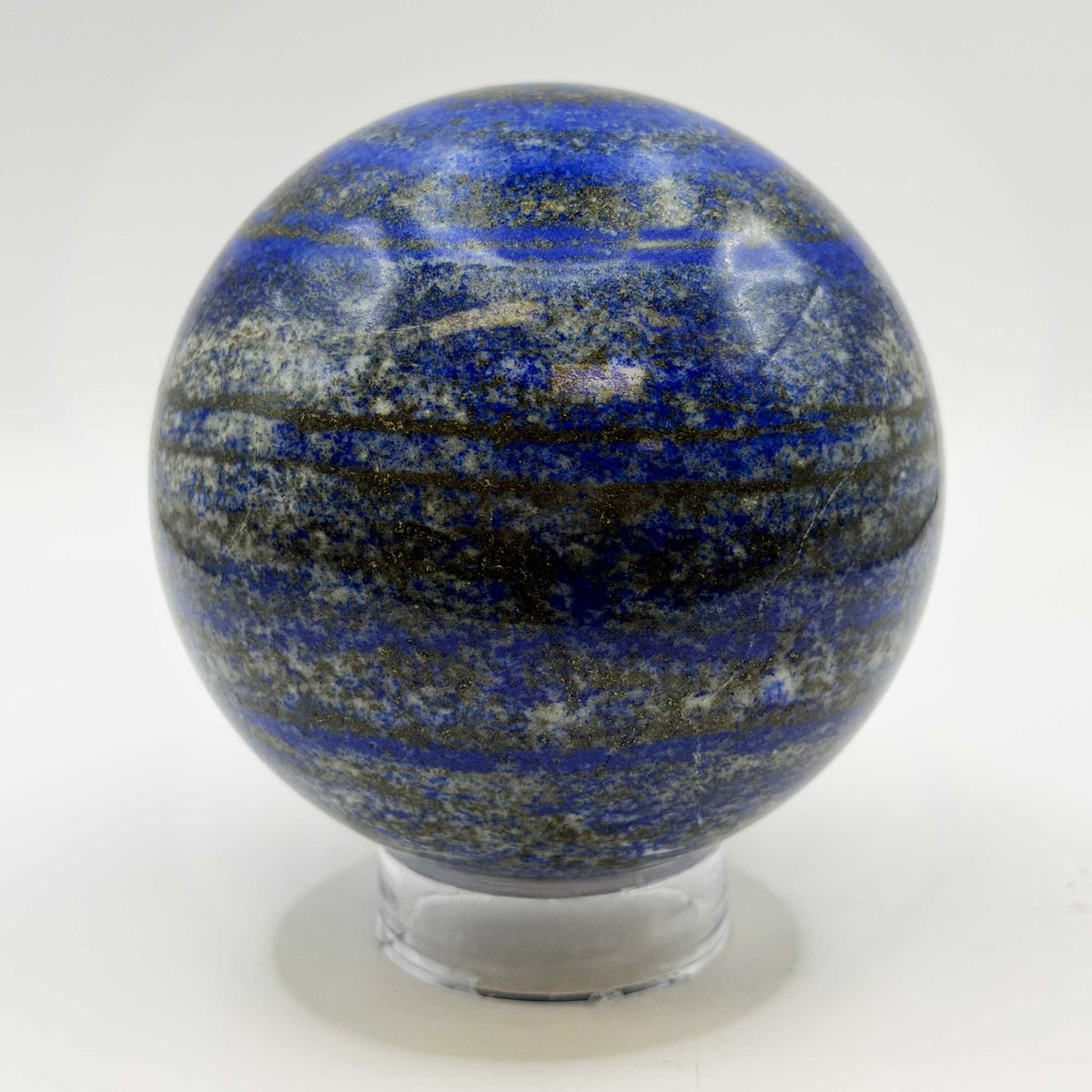 Natural Lapis Lazuli Crystal Sphere 3" Gemstone Display Specimen - Gem Avenue Retail