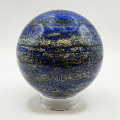 Natural Lapis Lazuli Crystal Sphere 3" Gemstone Display Specimen - Gem Avenue Retail