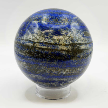 Natural Lapis Lazuli Crystal Sphere 3" Gemstone Display Specimen - Gem Avenue Retail