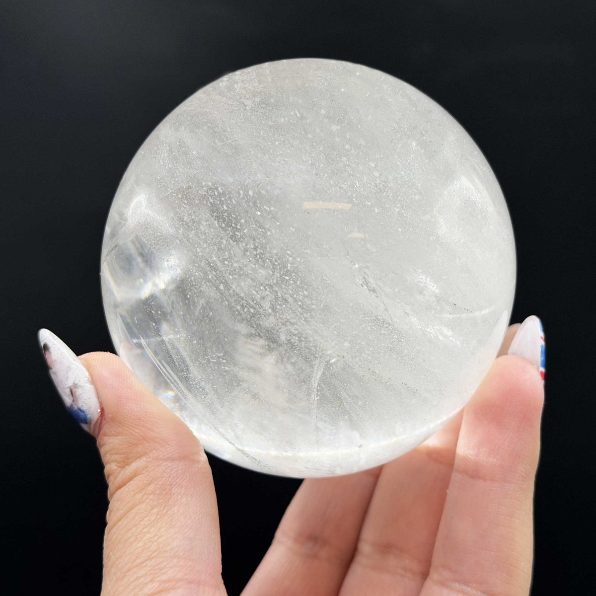 Natural Clear Quartz Crystal Sphere 2.5" - Gem Avenue Retail