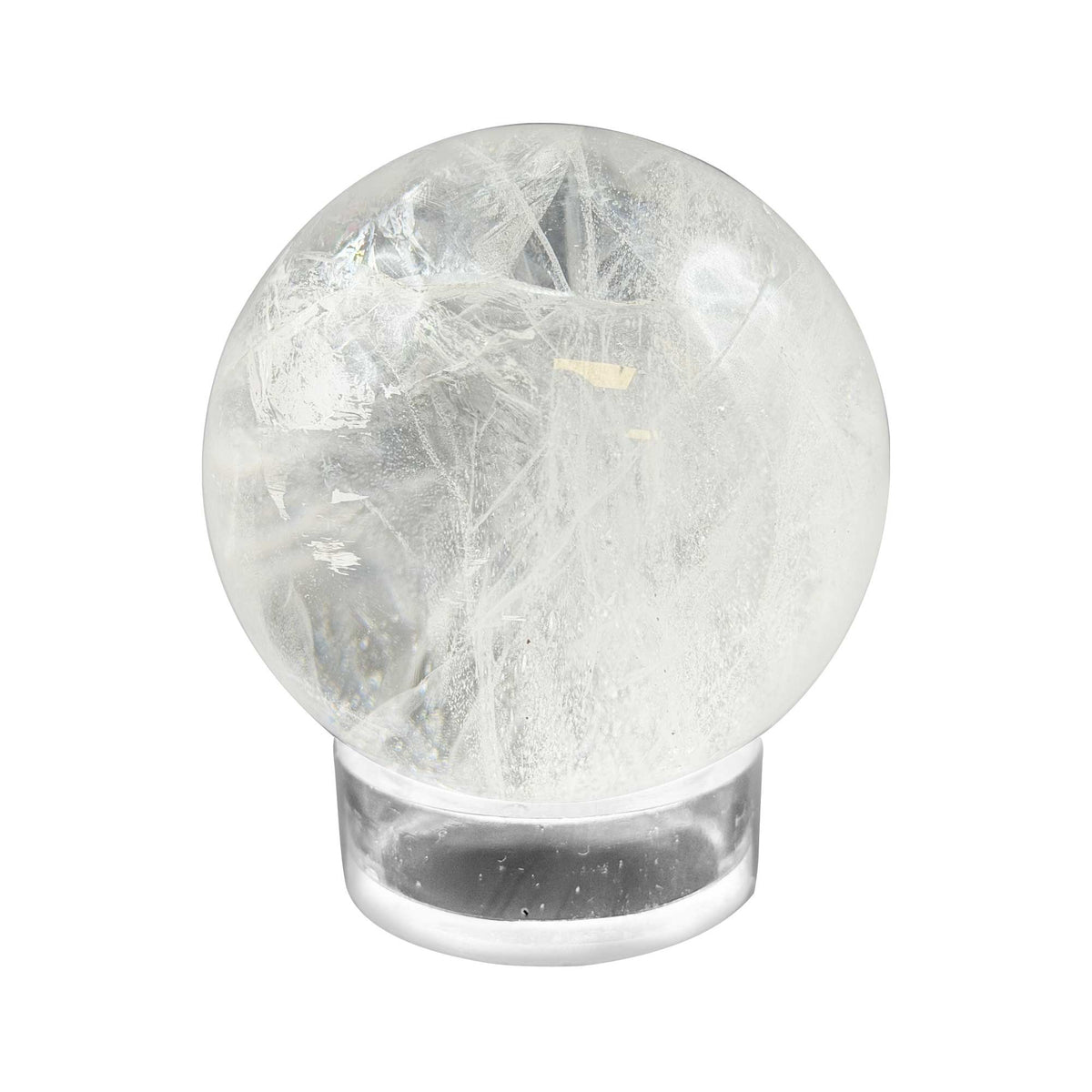 Natural Clear Quartz Crystal Sphere 2.5" - Gem Avenue Retail