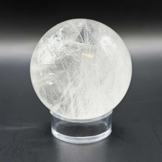 Natural Clear Quartz Crystal Sphere 2.5" - Gem Avenue Retail