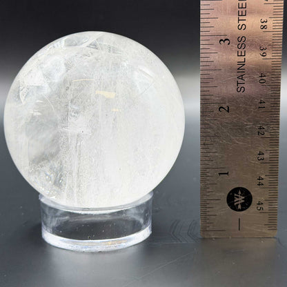 Natural Clear Quartz Crystal Sphere 2.5" - Gem Avenue Retail